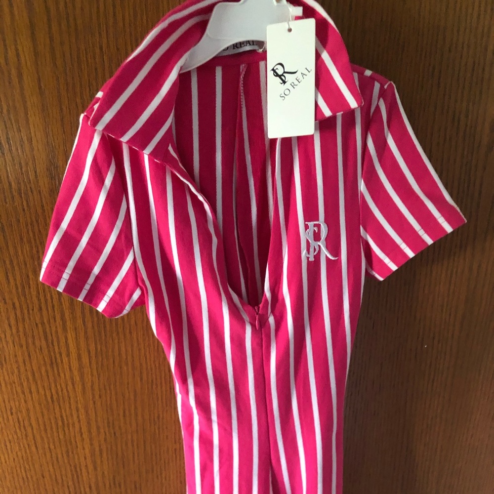 GSUWOO (SOREAL) Pink Pussycat Jumpsuit